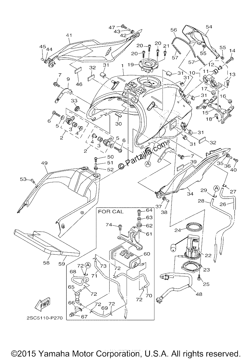 Diagrama de FUEL TANK