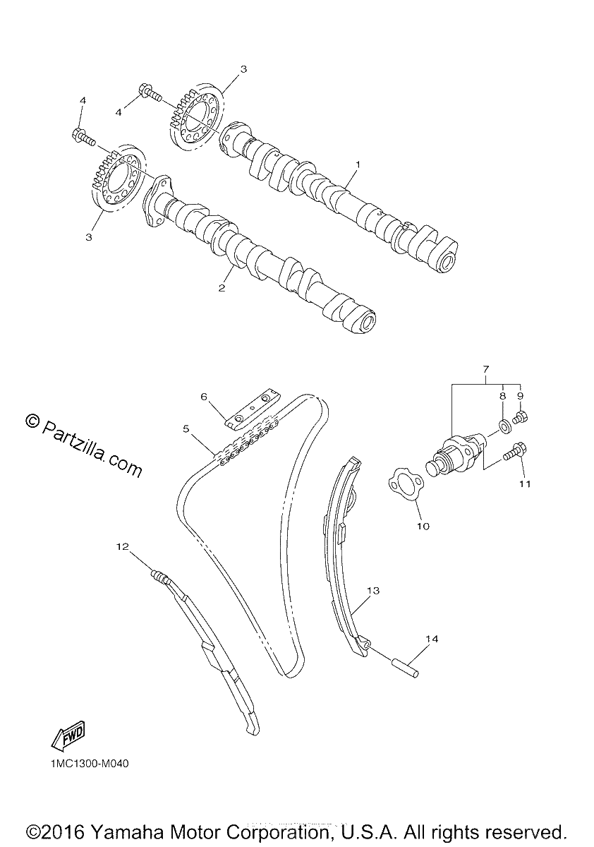 Diagrama de CAMSHAFT CHAIN