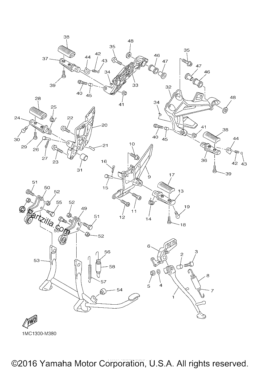 Diagrama de STAND FOOTREST