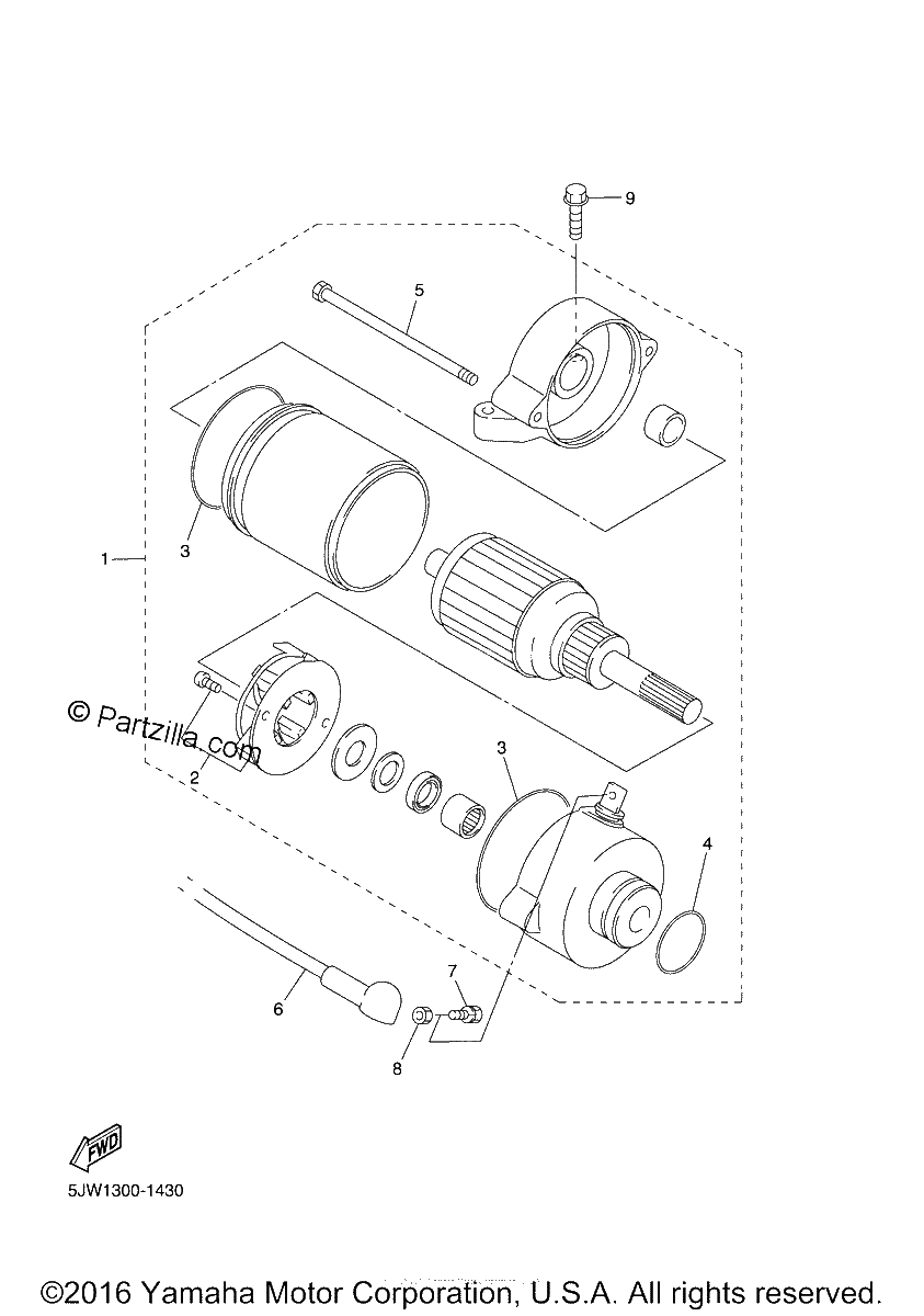 Diagrama de STARTING MOTOR