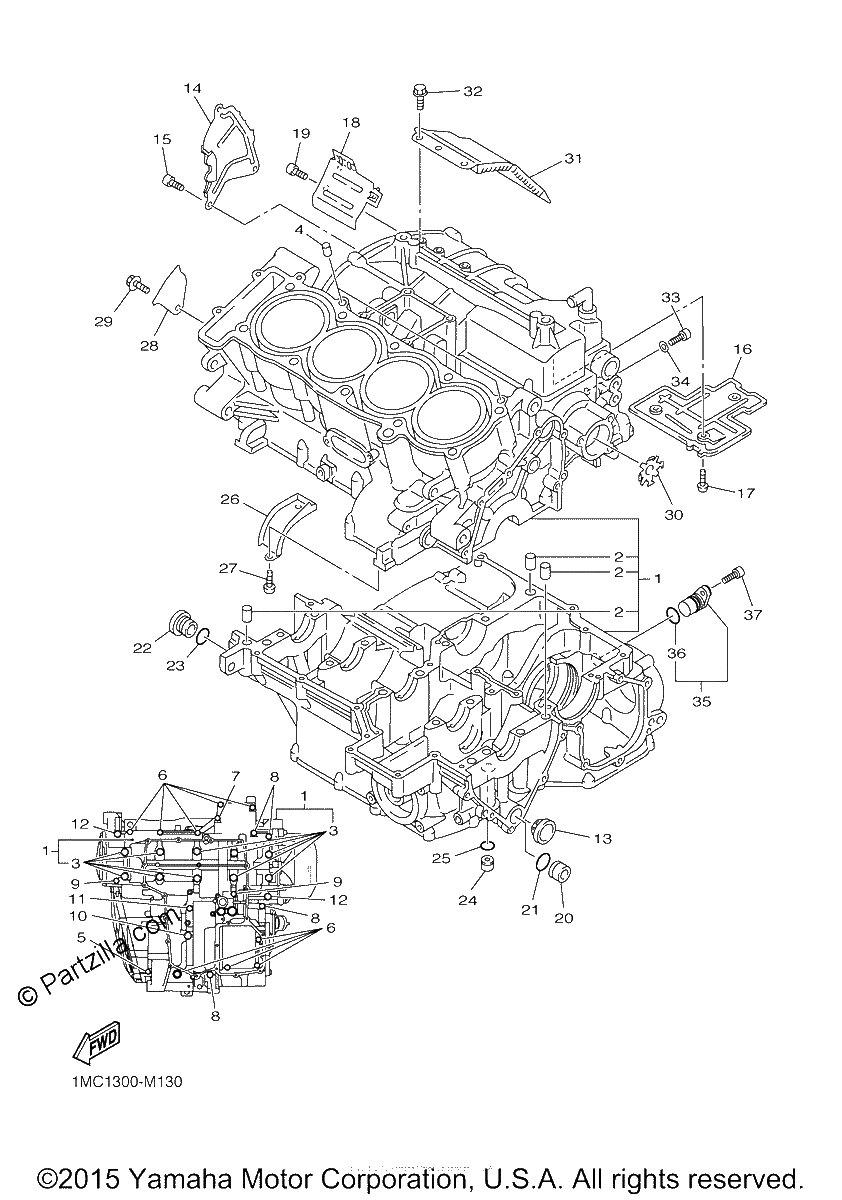 Diagrama de CRANKCASE