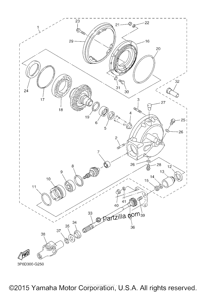 Diagrama de DRIVE SHAFT
