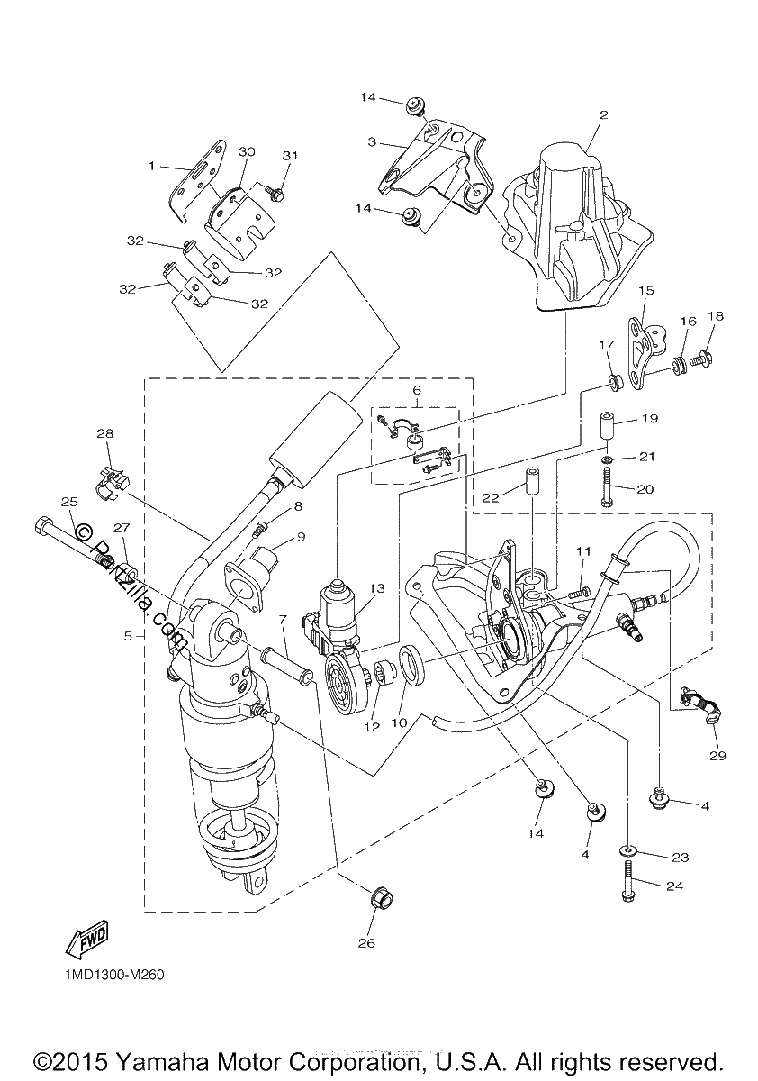 Diagrama de REAR SUSPENSION