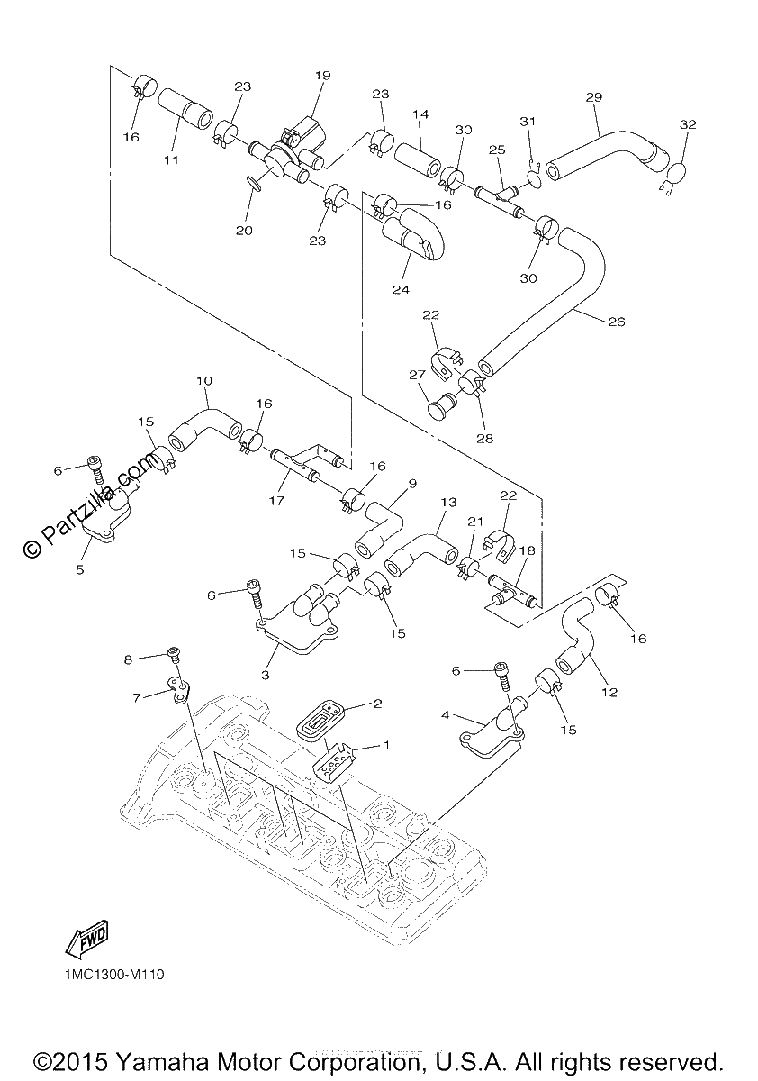 Diagrama de AIR INDUCTION SYSTEM