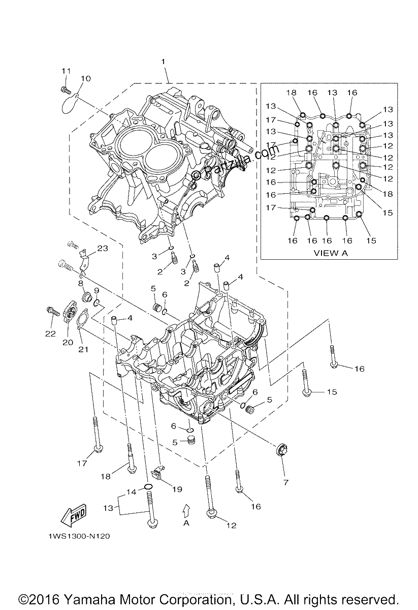 Diagrama de CRANKCASE