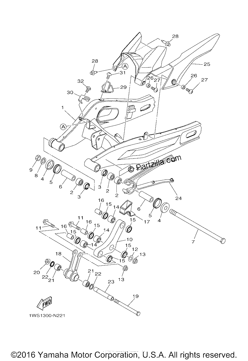 Diagrama de REAR ARM