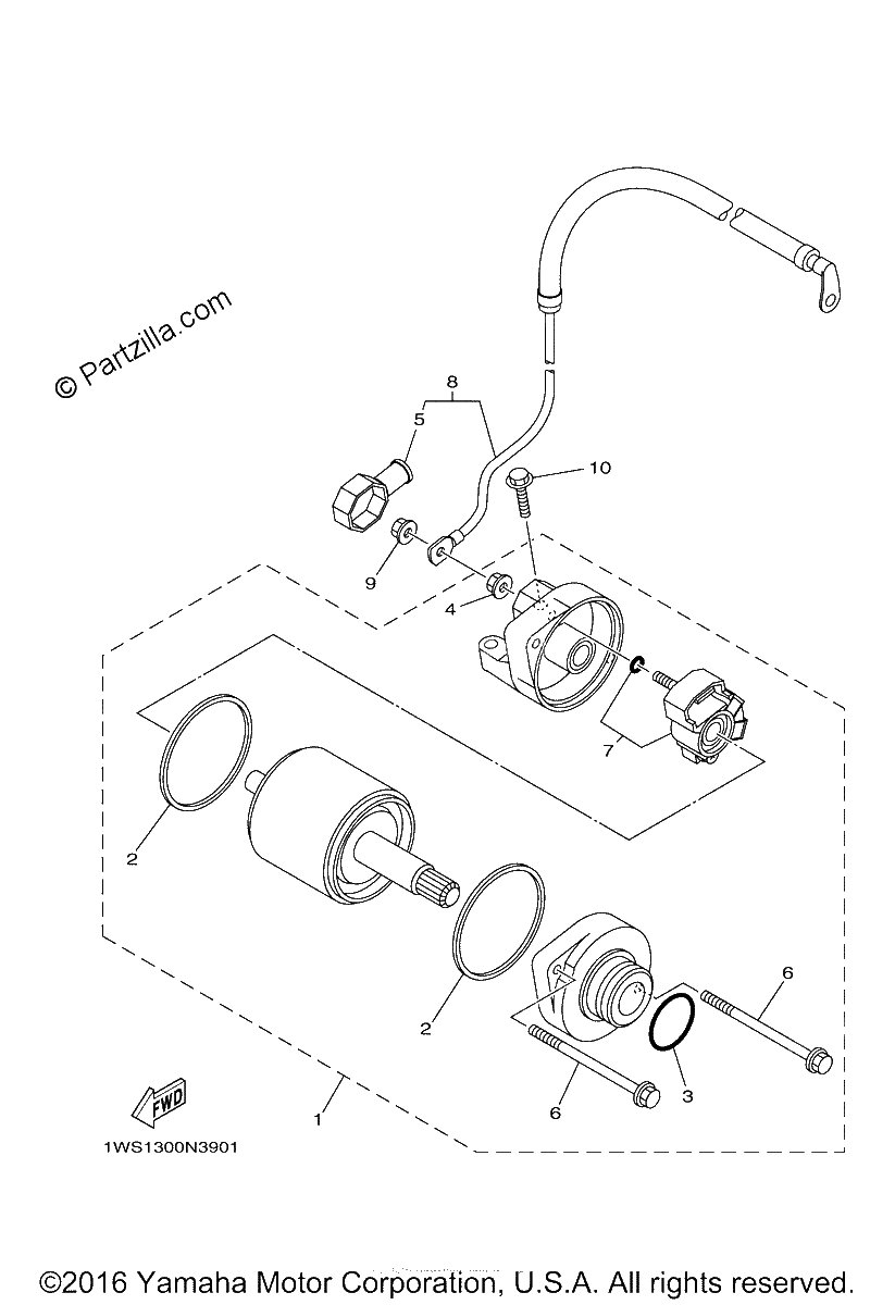 Diagrama de STARTING MOTOR