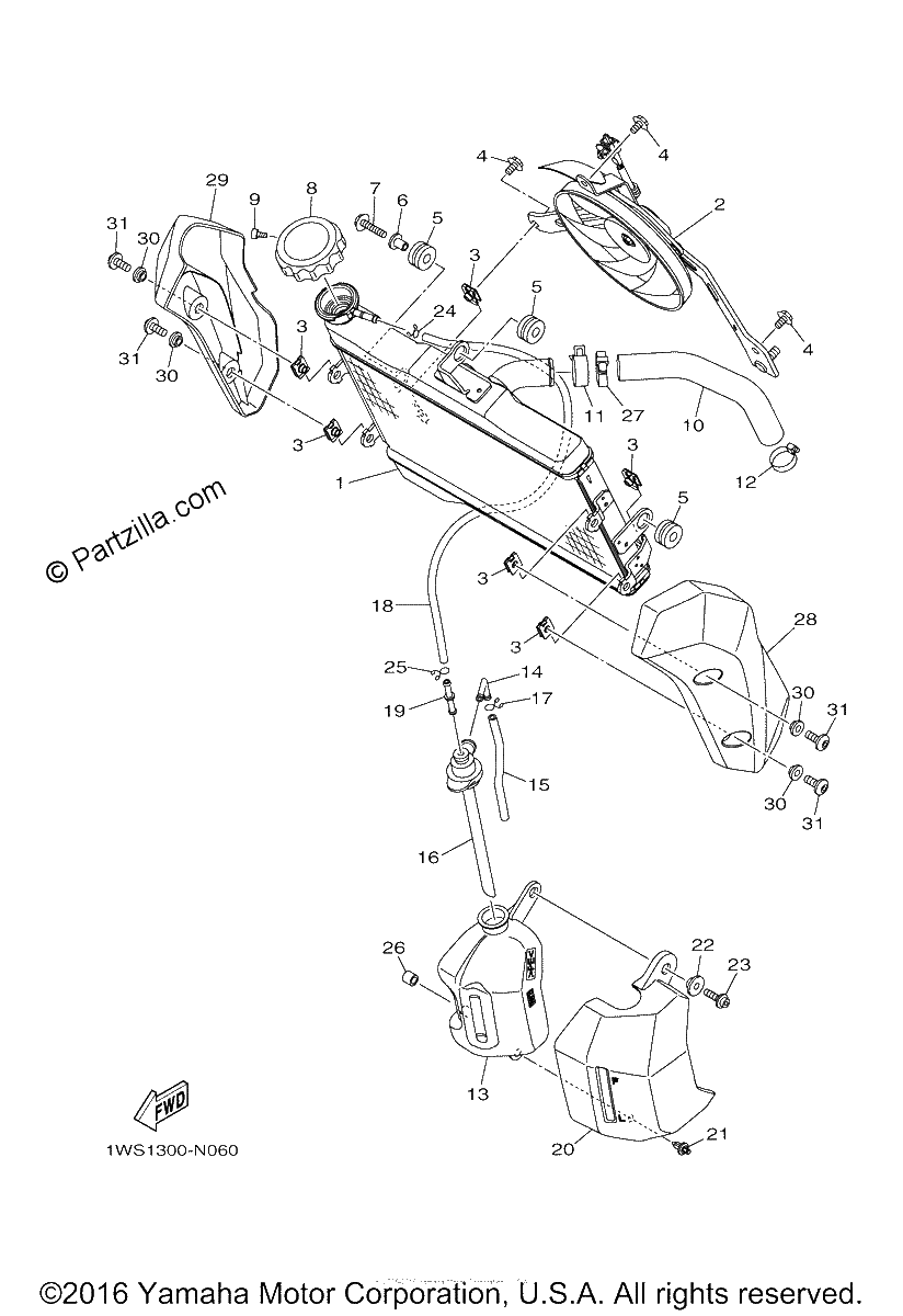 Diagrama de RADIATOR HOSE