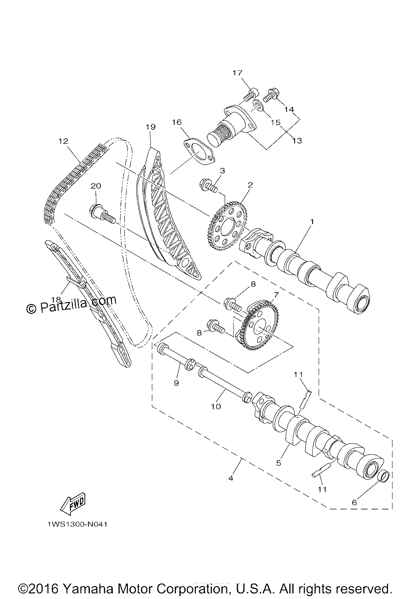 Diagrama de CAMSHAFT CHAIN