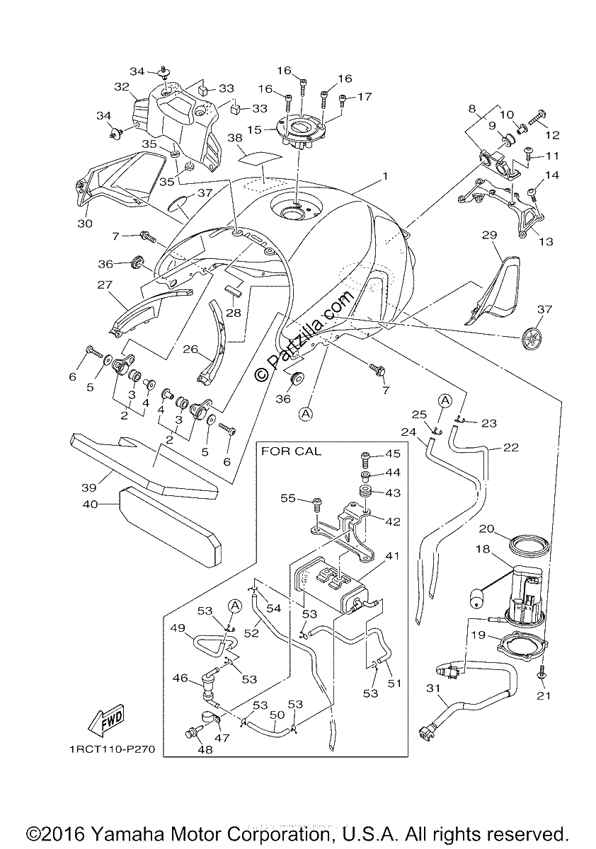 Diagrama de FUEL TANK