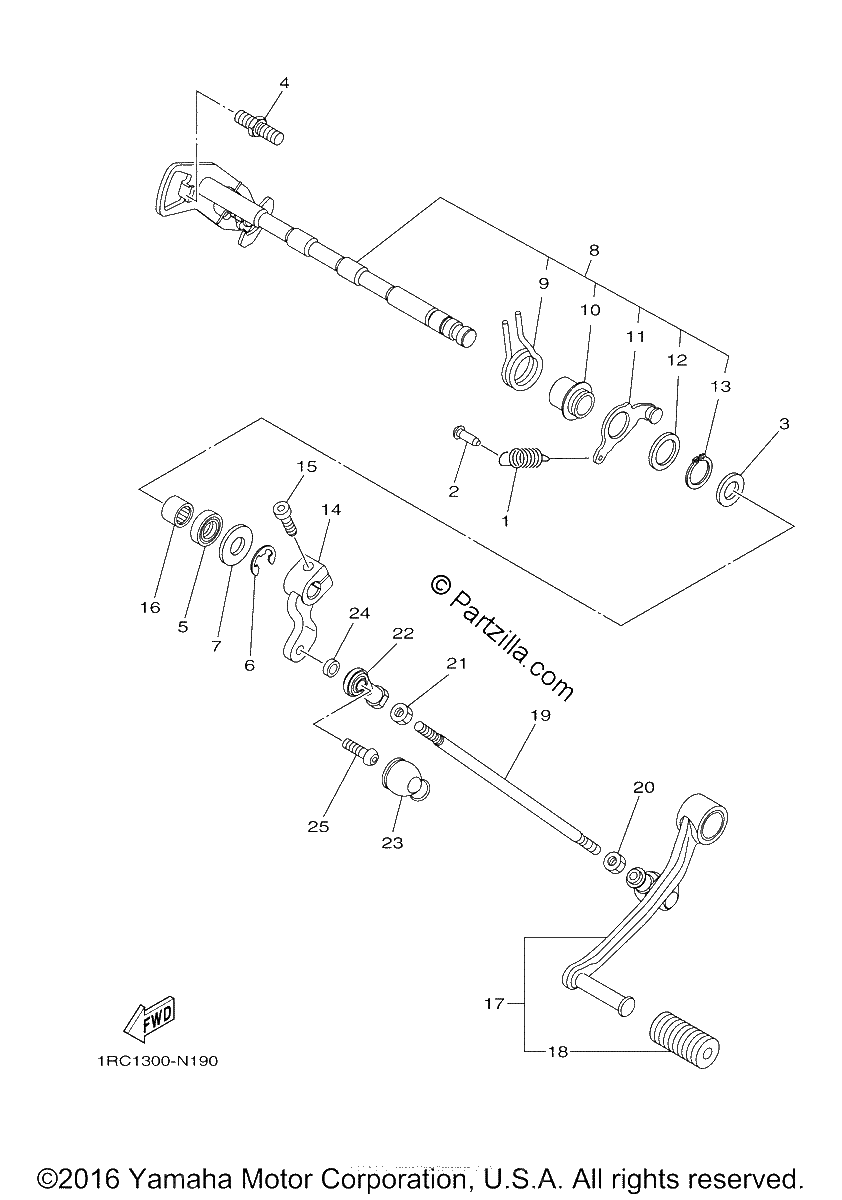Diagrama de SHIFT SHAFT