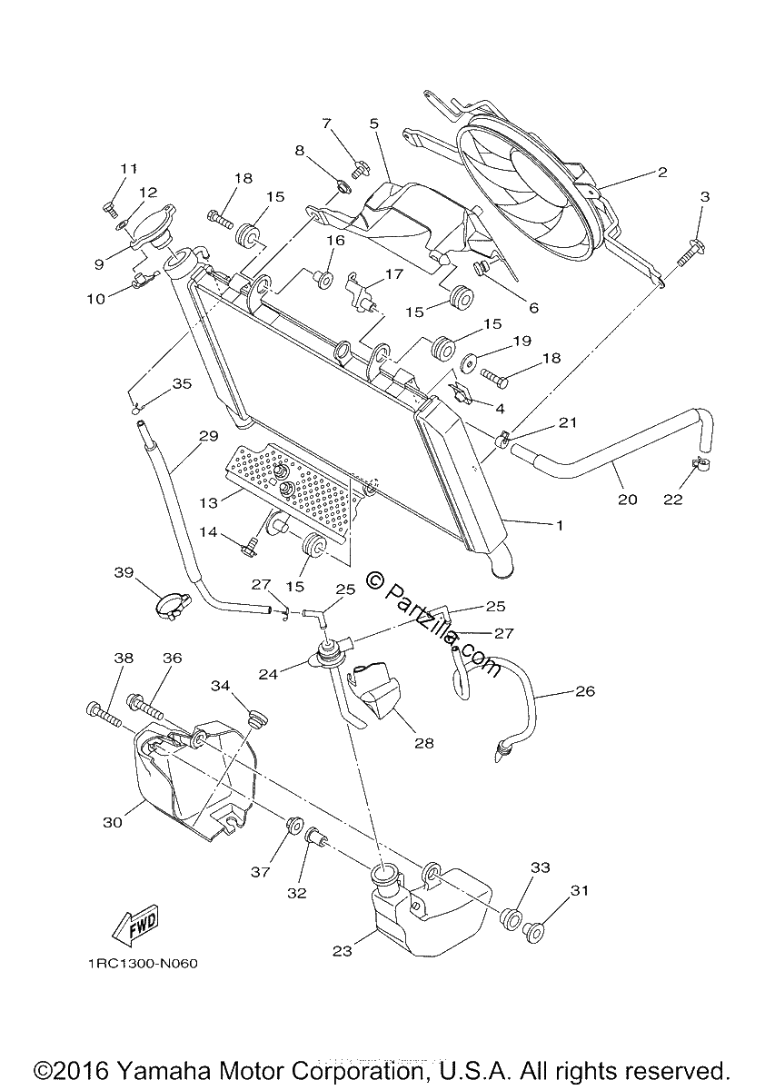 Diagrama de RADIATOR HOSE