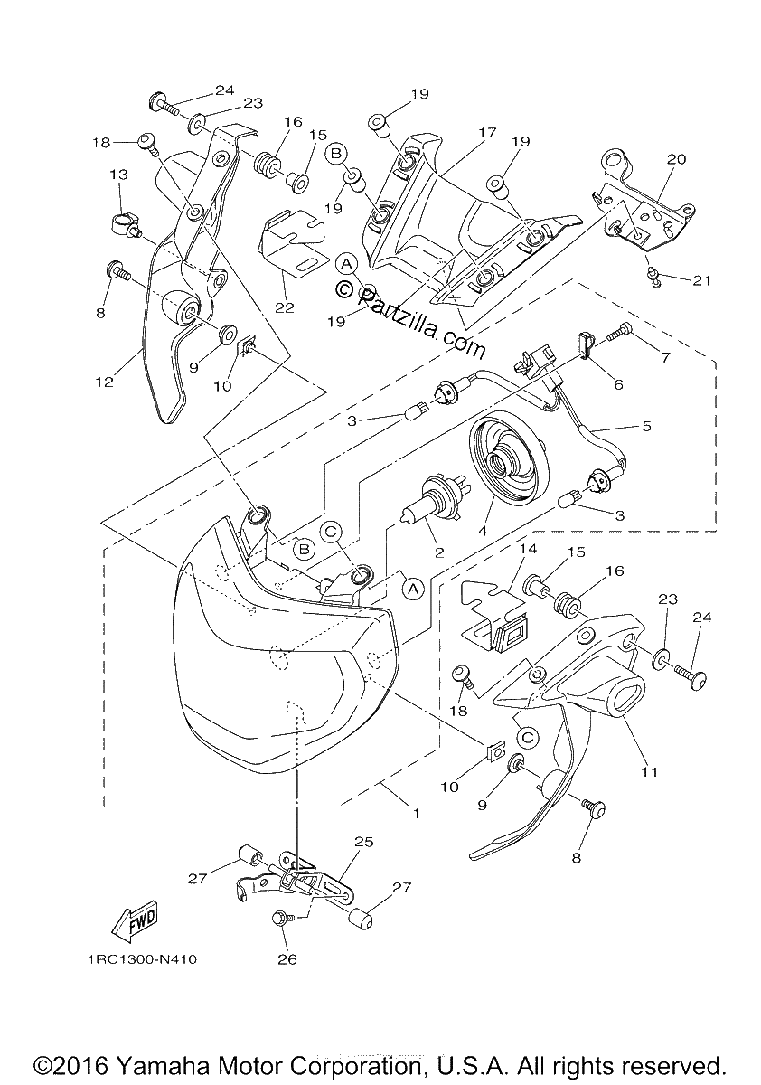 Diagrama de HEADLIGHT