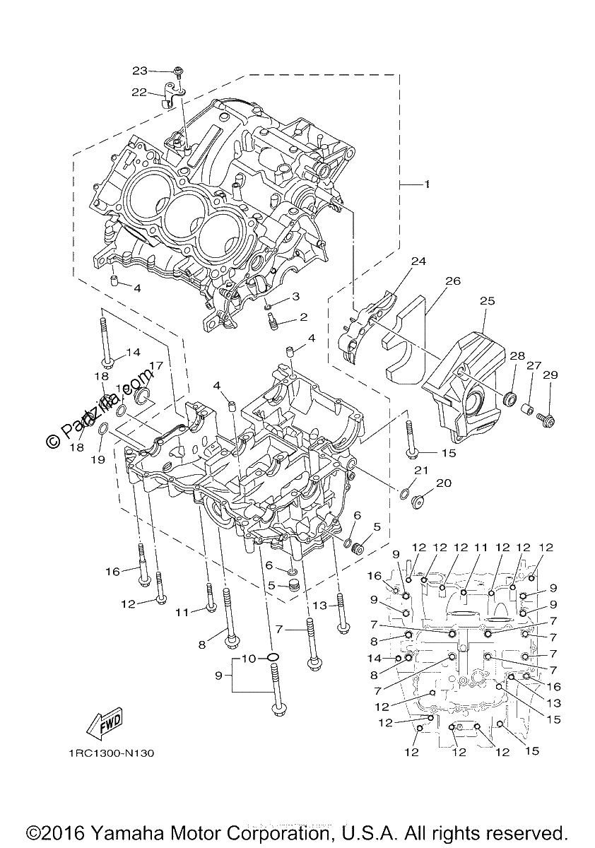 Diagrama de CRANKCASE