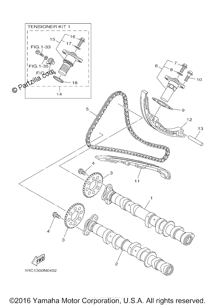 Diagrama de CAMSHAFT CHAIN