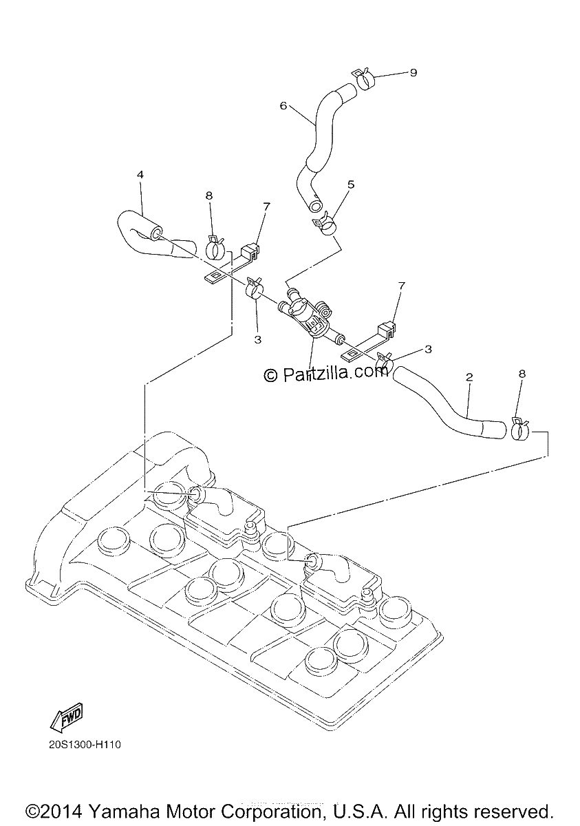 Diagrama de AIR INDUCTION SYSTEM