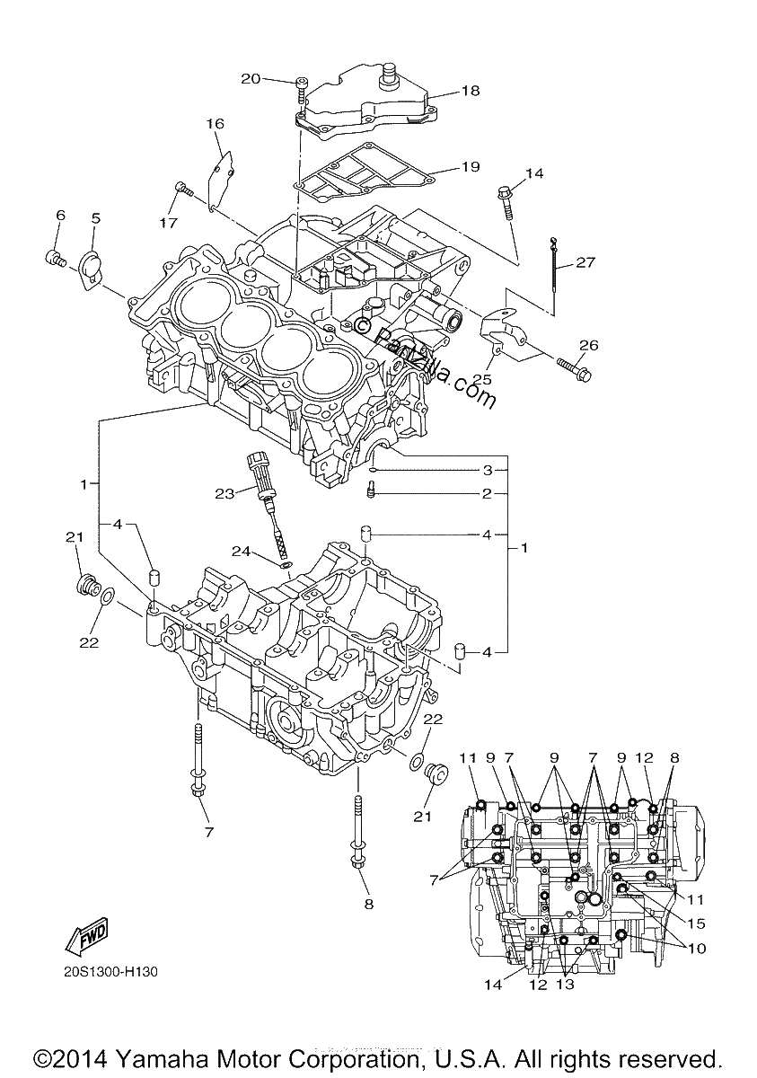 Diagrama de CRANKCASE