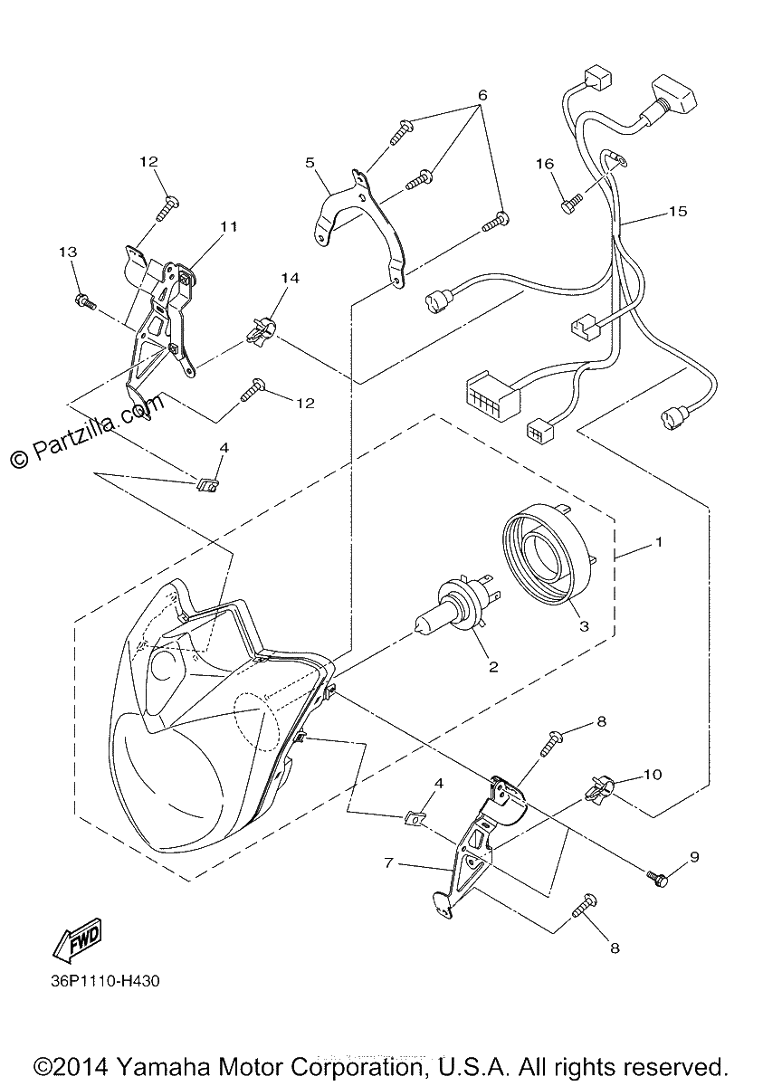 Diagrama de HEADLIGHT