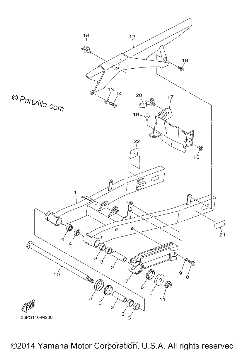 Diagrama de REAR ARM