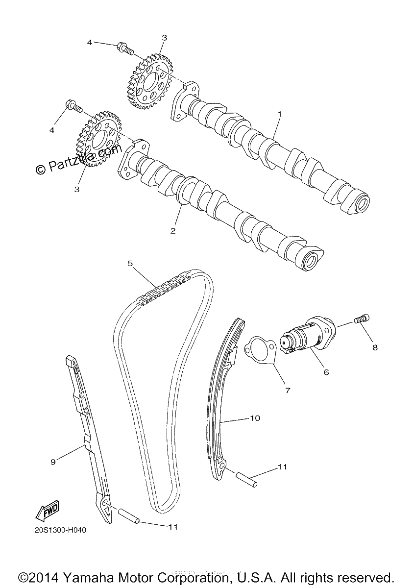 Diagrama de CAMSHAFT CHAIN