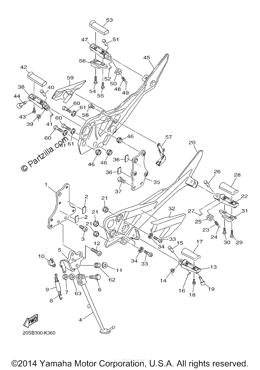 Diagrama de STAND FOOTREST