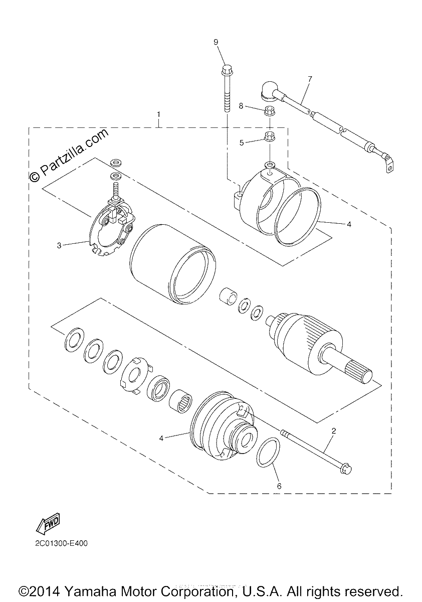 Diagrama de STARTING MOTOR