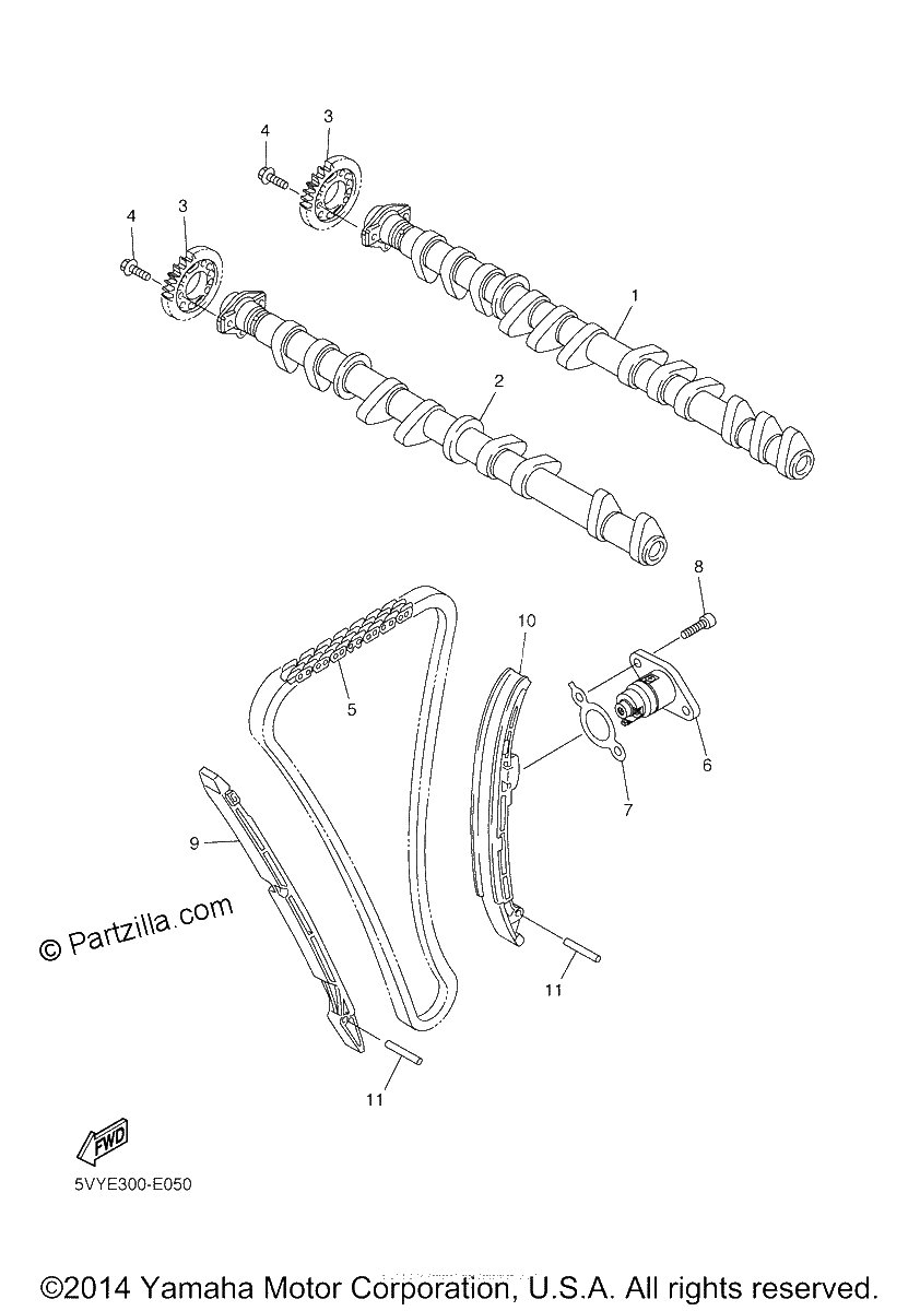 Diagrama de CAMSHAFT CHAIN