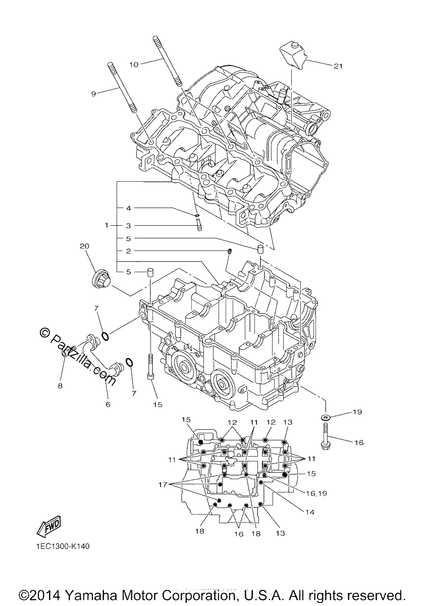 Diagrama de CRANKCASE