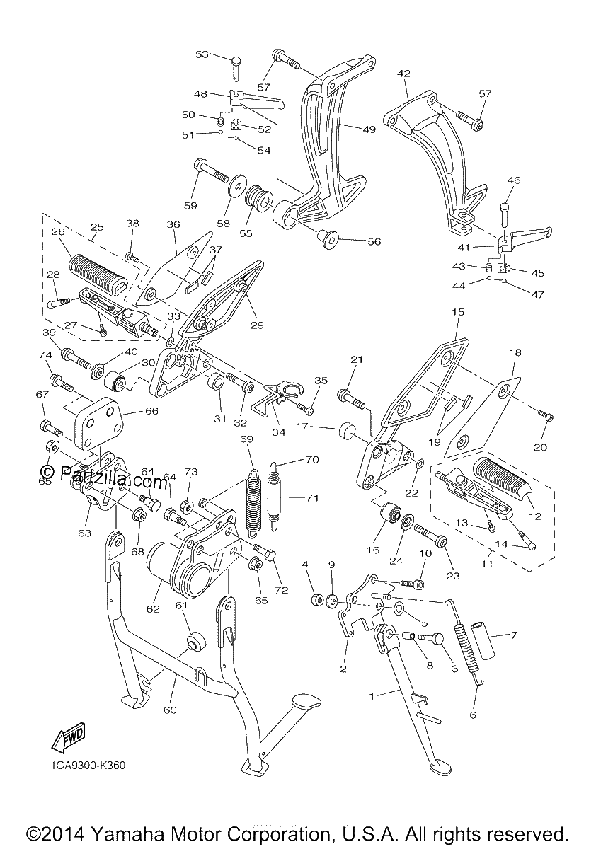 Diagrama de STAND FOOTREST