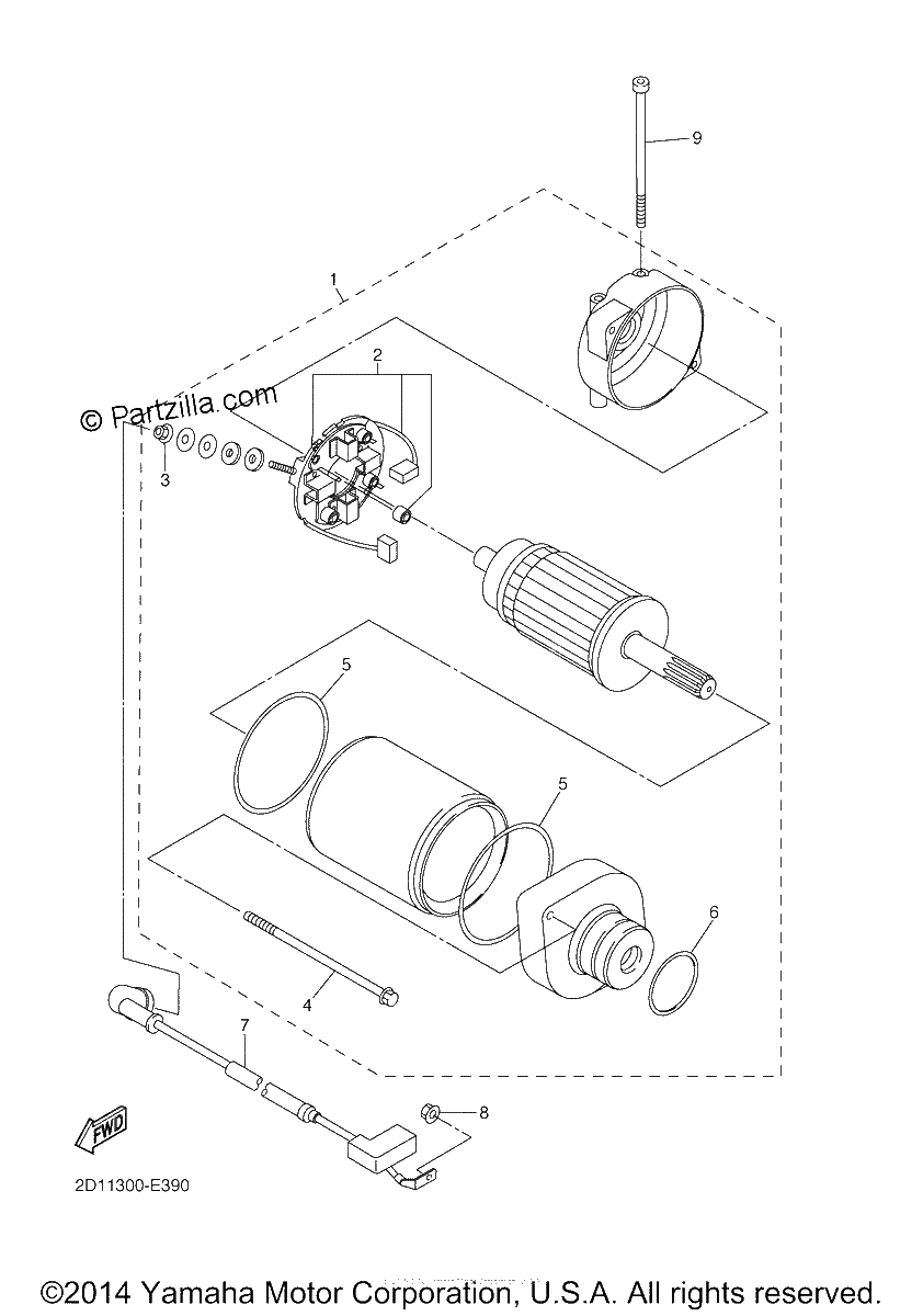 Diagrama de STARTING MOTOR