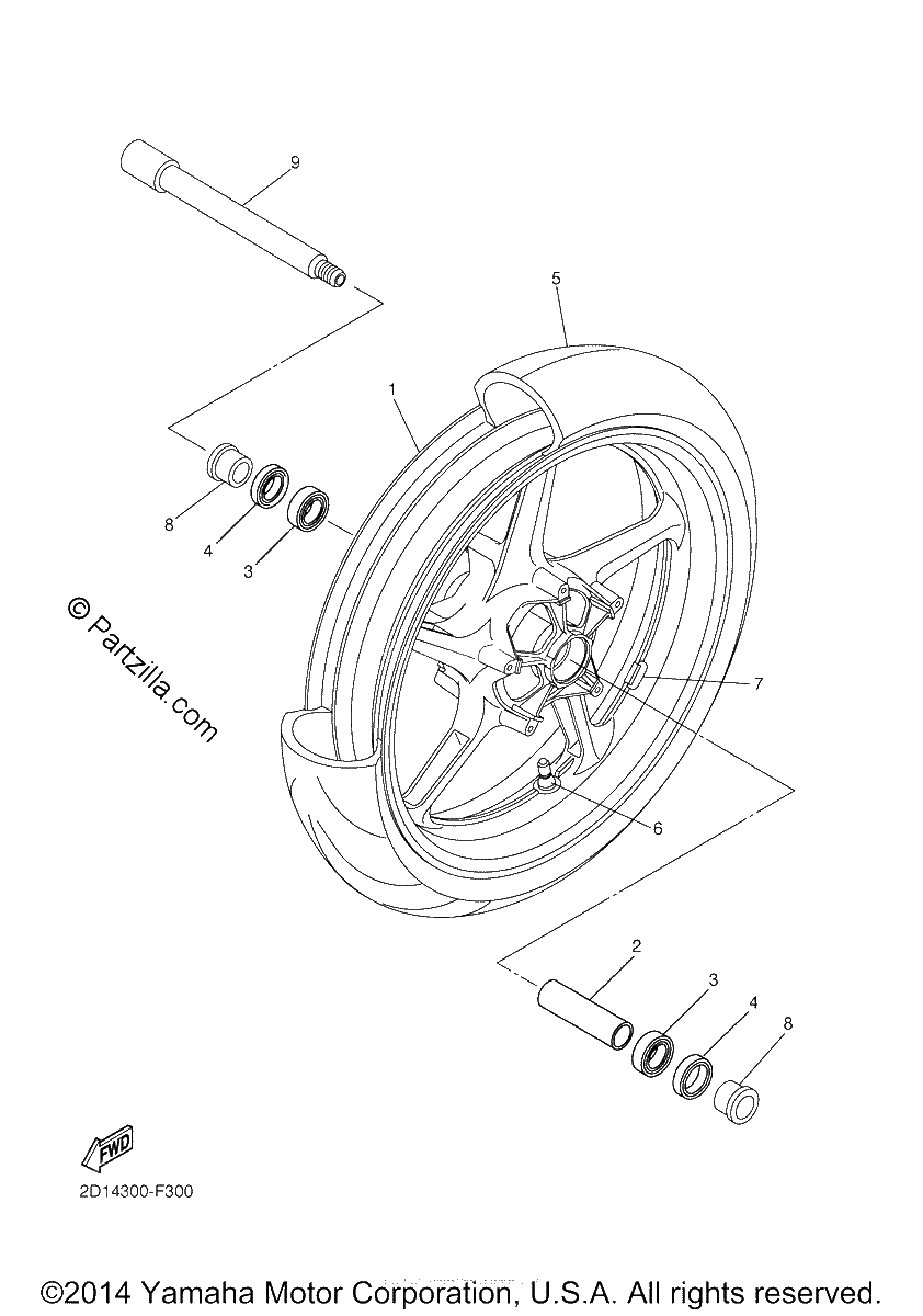 Diagrama de FRONT WHEEL