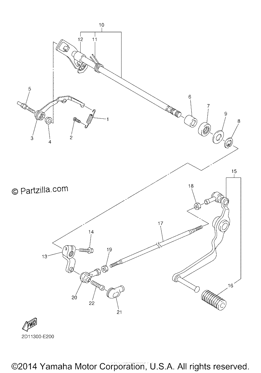 Diagrama de SHIFT SHAFT