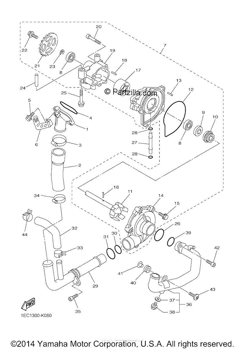Diagrama de WATER PUMP