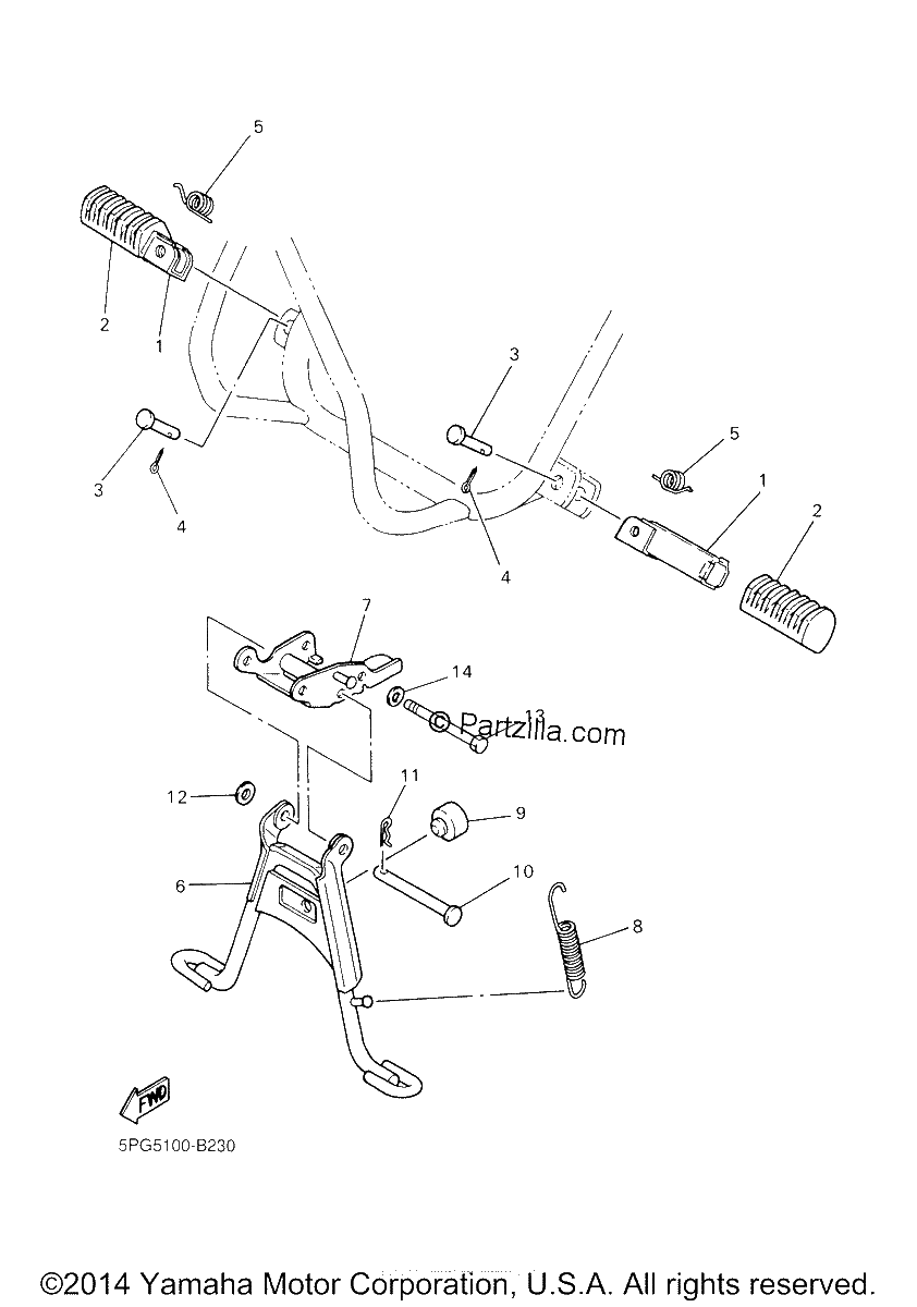 Diagrama de STAND FOOTREST