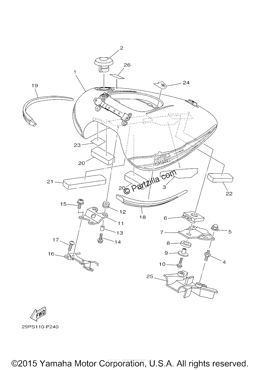 Diagrama de FUEL TANK