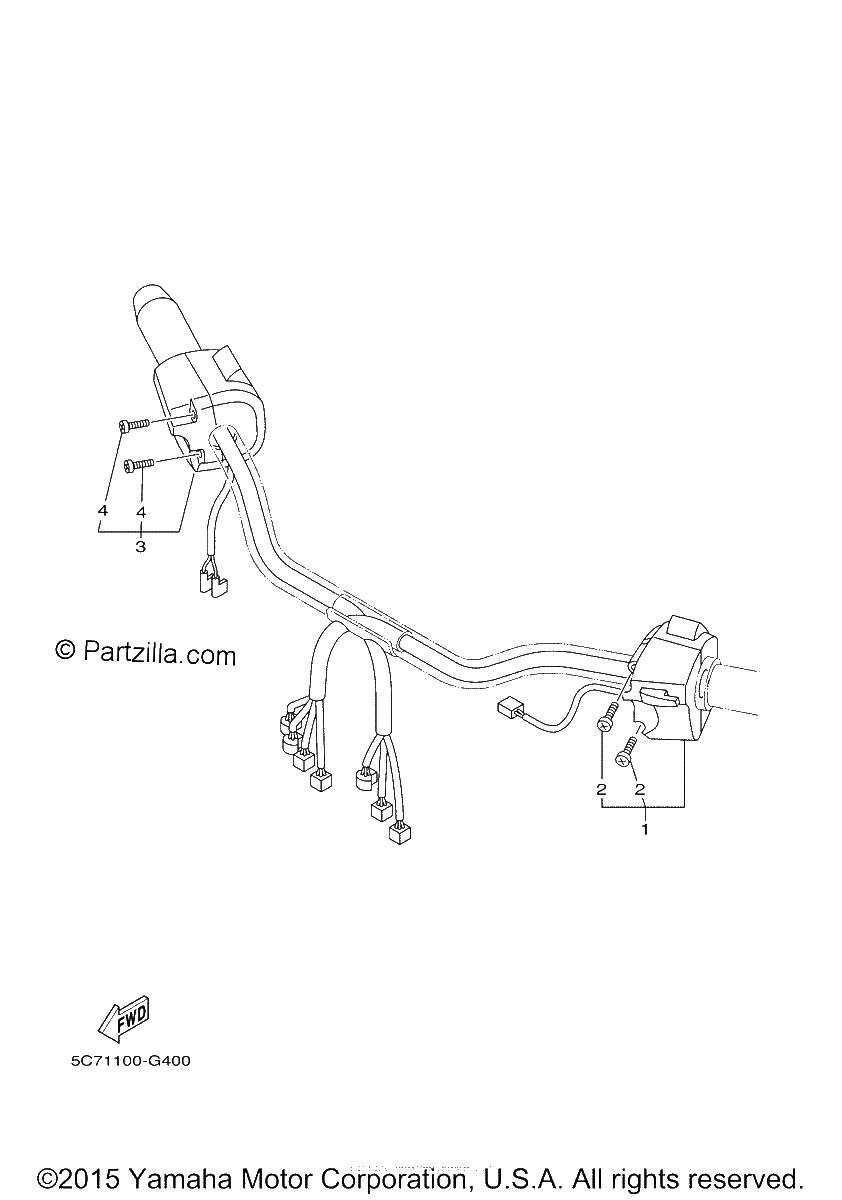 Diagrama de HANDLE SWITCH LEVER