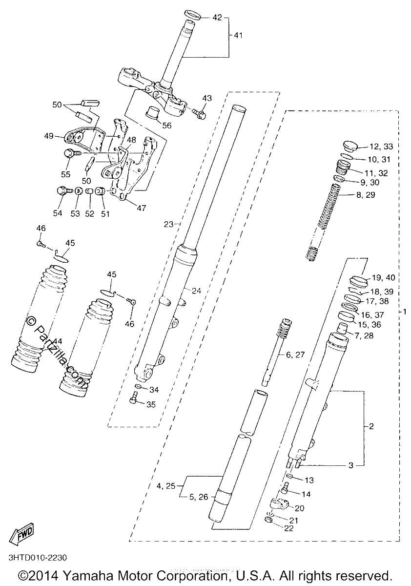 Diagrama de FRONT FORK