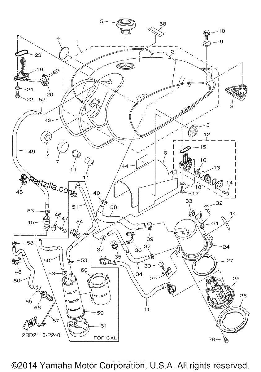 Diagrama de FUEL TANK