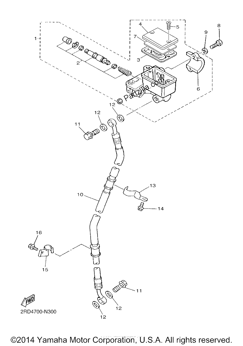 Diagrama de FRONT MASTER CYLINDER