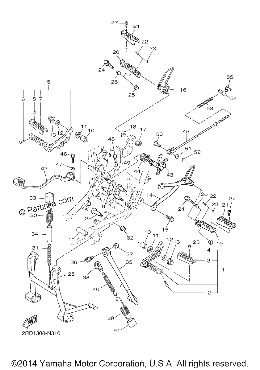 Diagrama de STAND FOOTREST