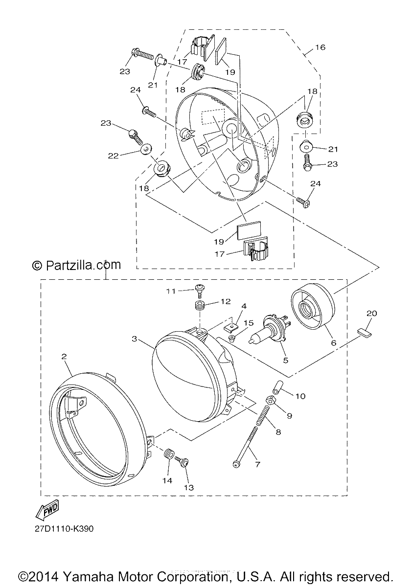 Diagrama de HEADLIGHT