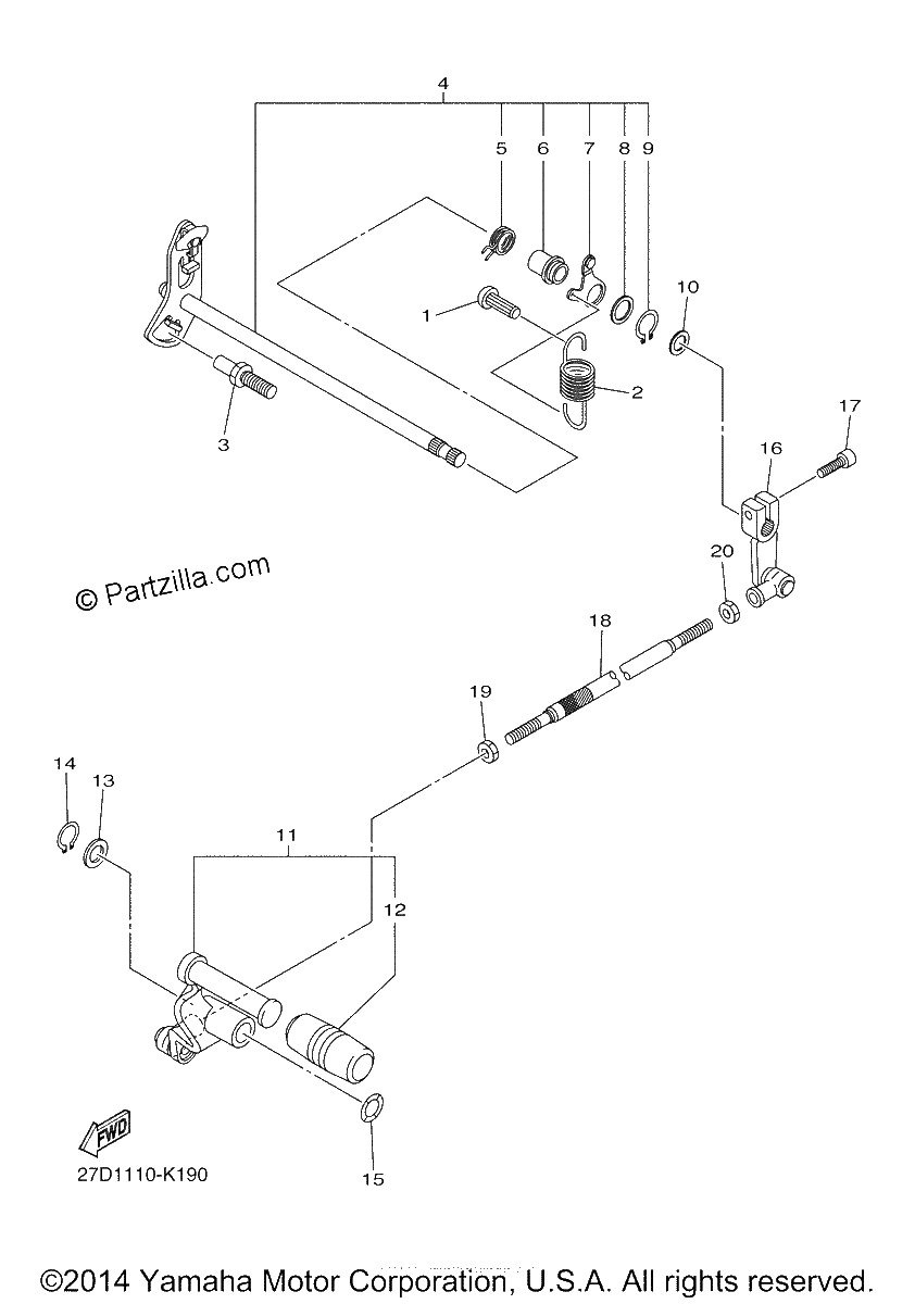 Diagrama de SHIFT SHAFT