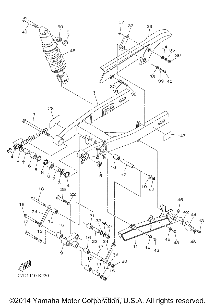 Diagrama de REAR ARM SUSPENSION