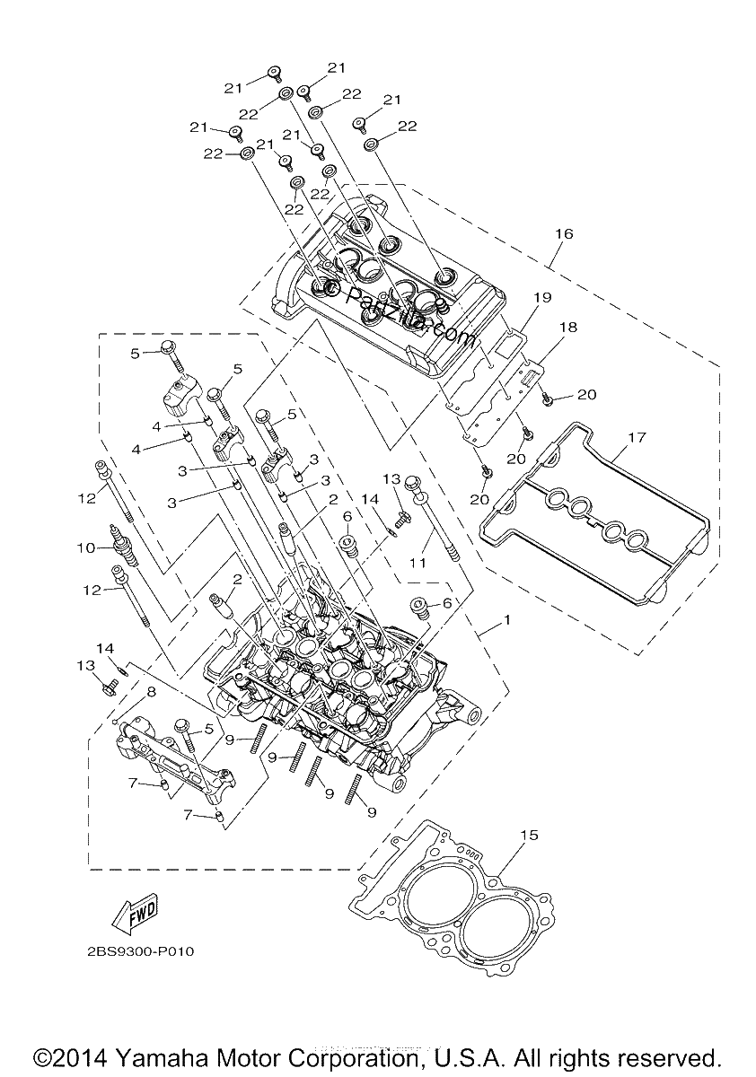 Diagrama de CYLINDER HEAD