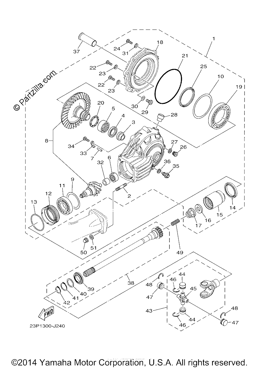 Diagrama de DRIVE SHAFT
