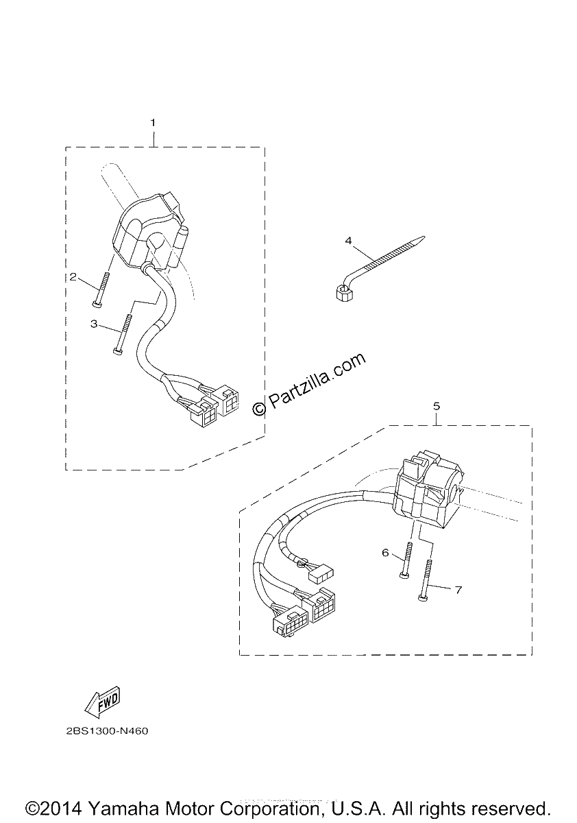 Diagrama de HANDLE SWITCH LEVER