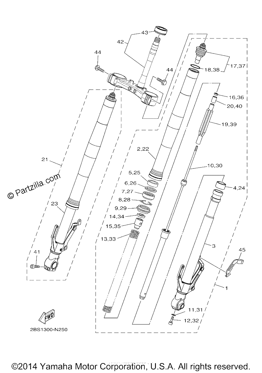 Diagrama de FRONT FORK