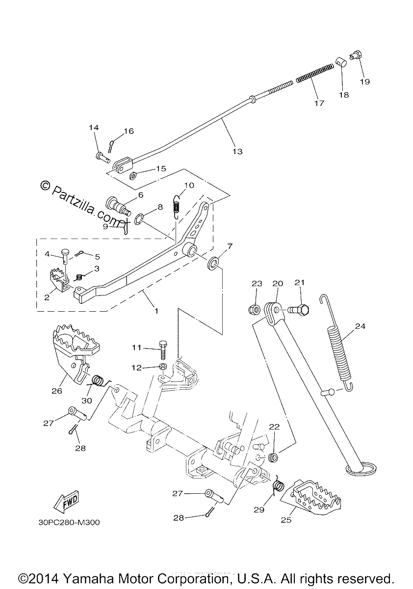Diagrama de STAND FOOTREST