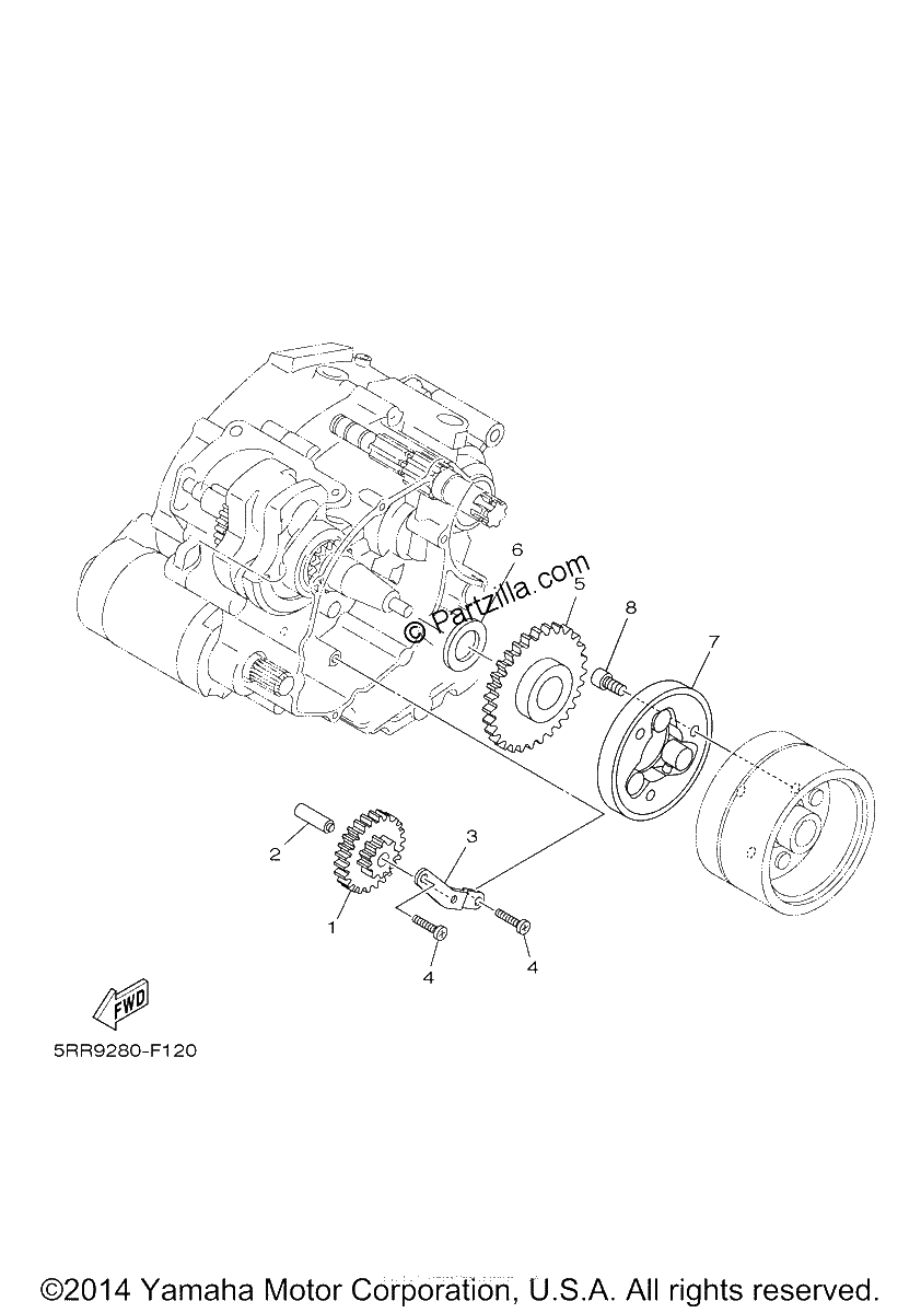 Diagrama de STARTER CLUTCH