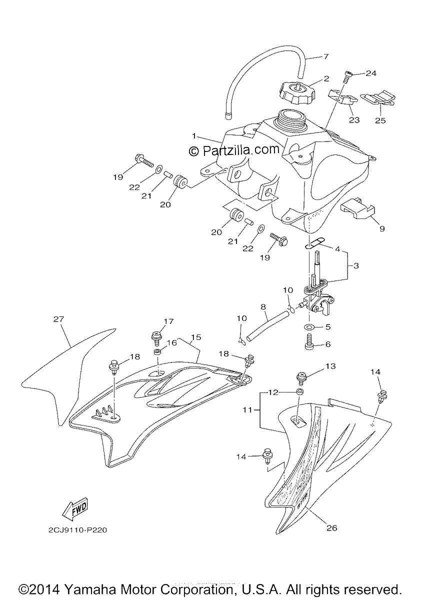 Diagrama de FUEL TANK